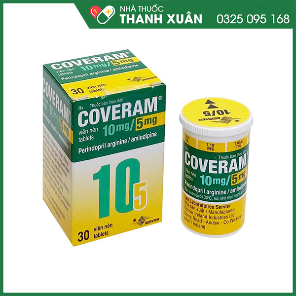 Thuốc Coveram 10mg/5mg dùng trị tăng huyết áp